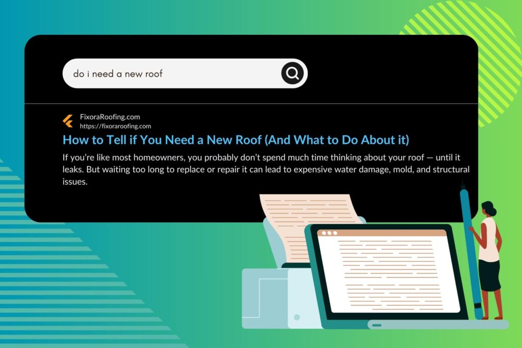 Roofing SEO Blog Example