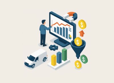 3D Isometric Illustration of Digital Marketing for Home Services