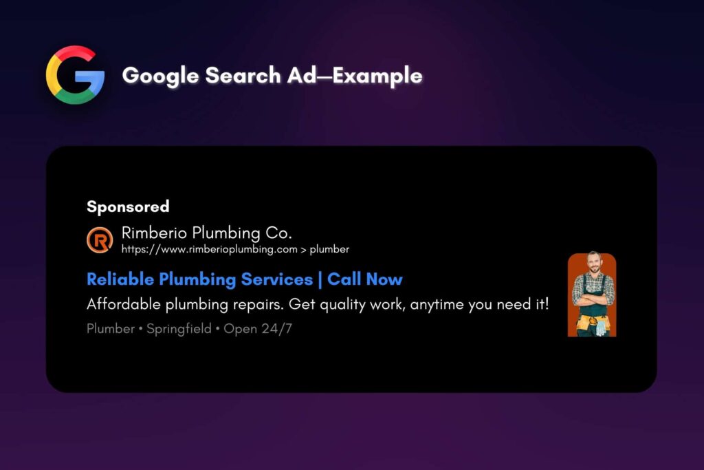 Google Ad for Contractor