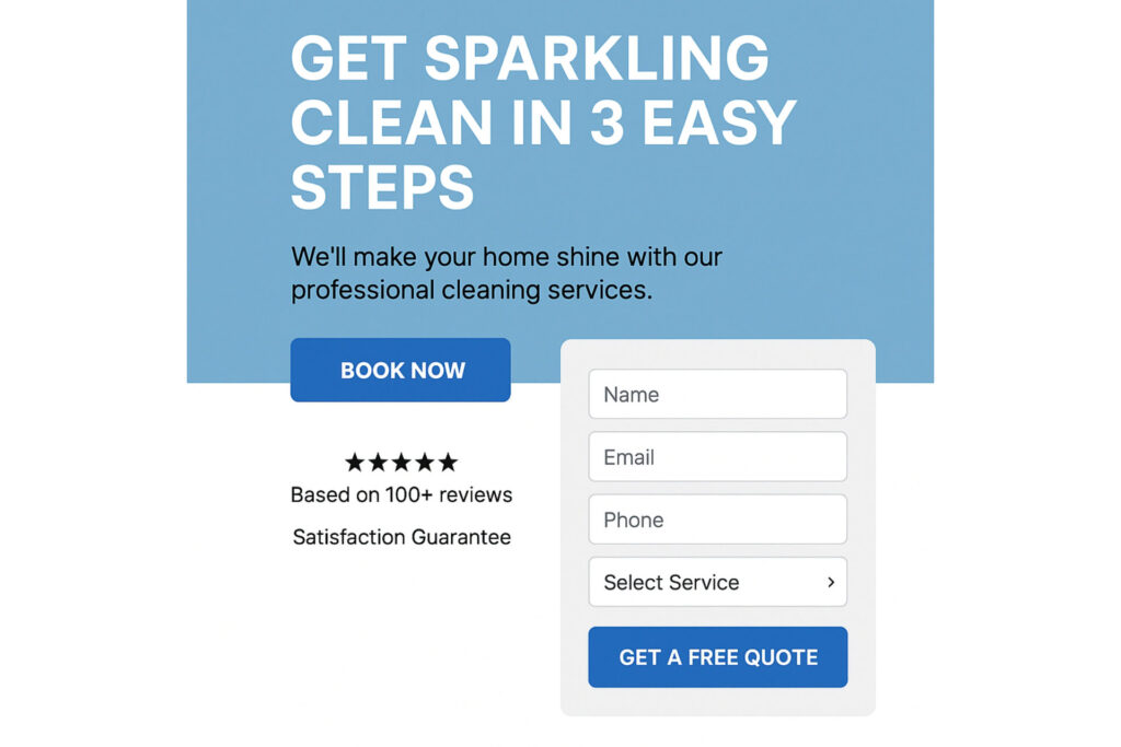 cleaning-ad-landing-page-example