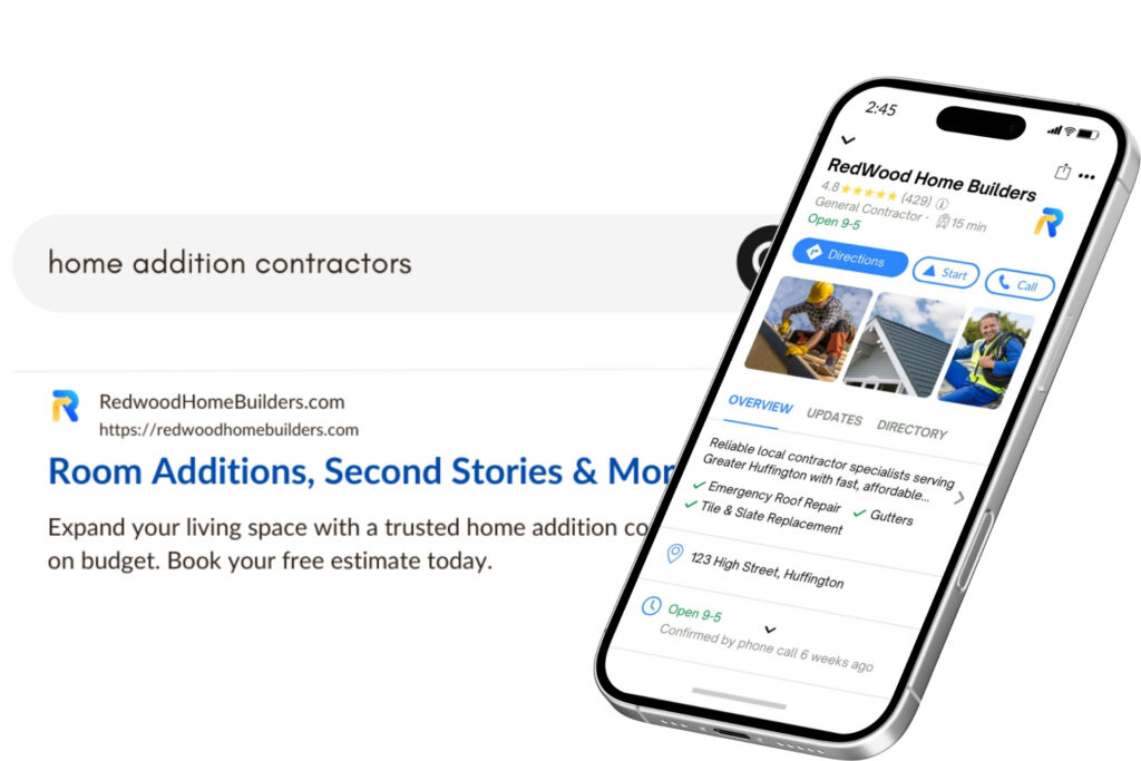 Construction Company Google My Business Profile