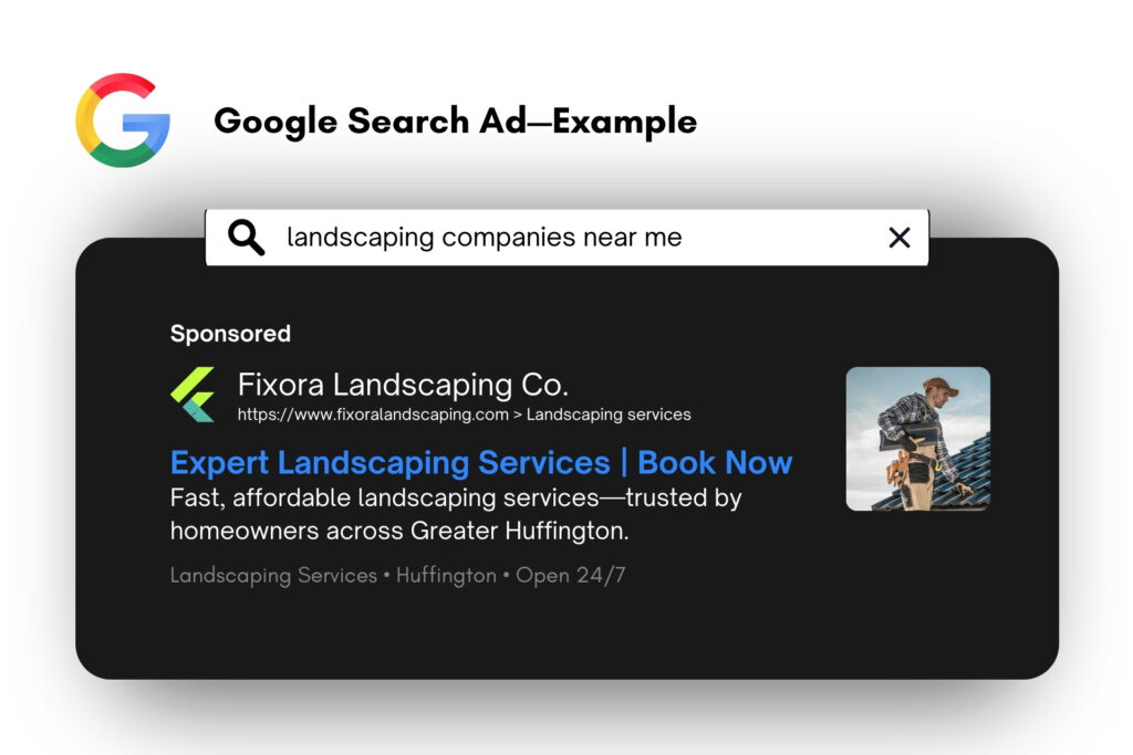 landscaping-ppc-ad-example