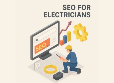 Isometric 3D Illustration for Guide to SEO for Electrical Contractors