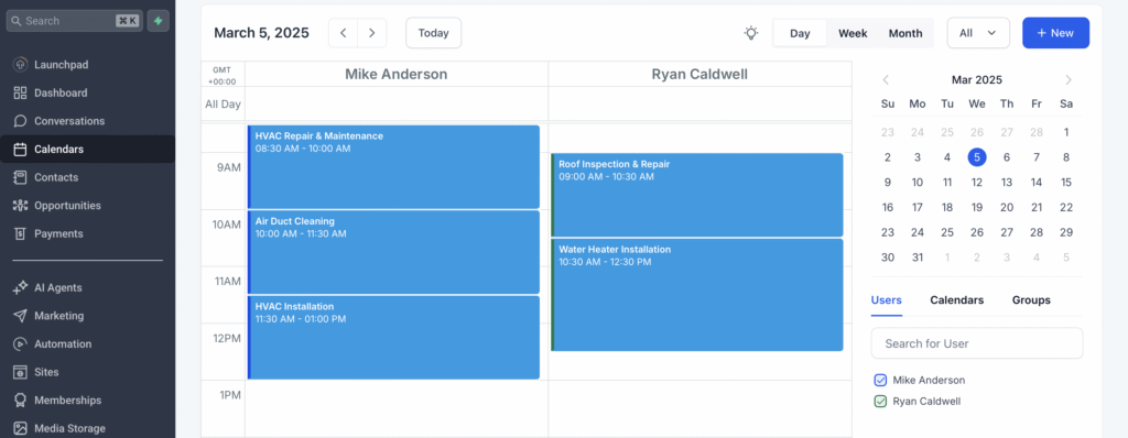 crm team management for construction